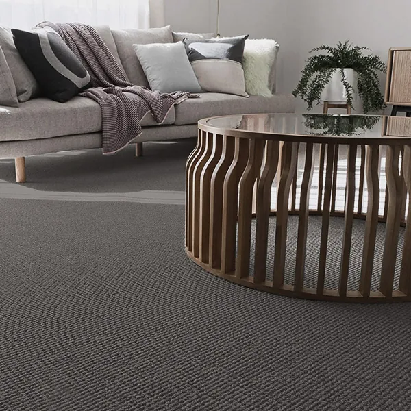 A clean homely room after the carpet flooring installed by Jim's Flooring.