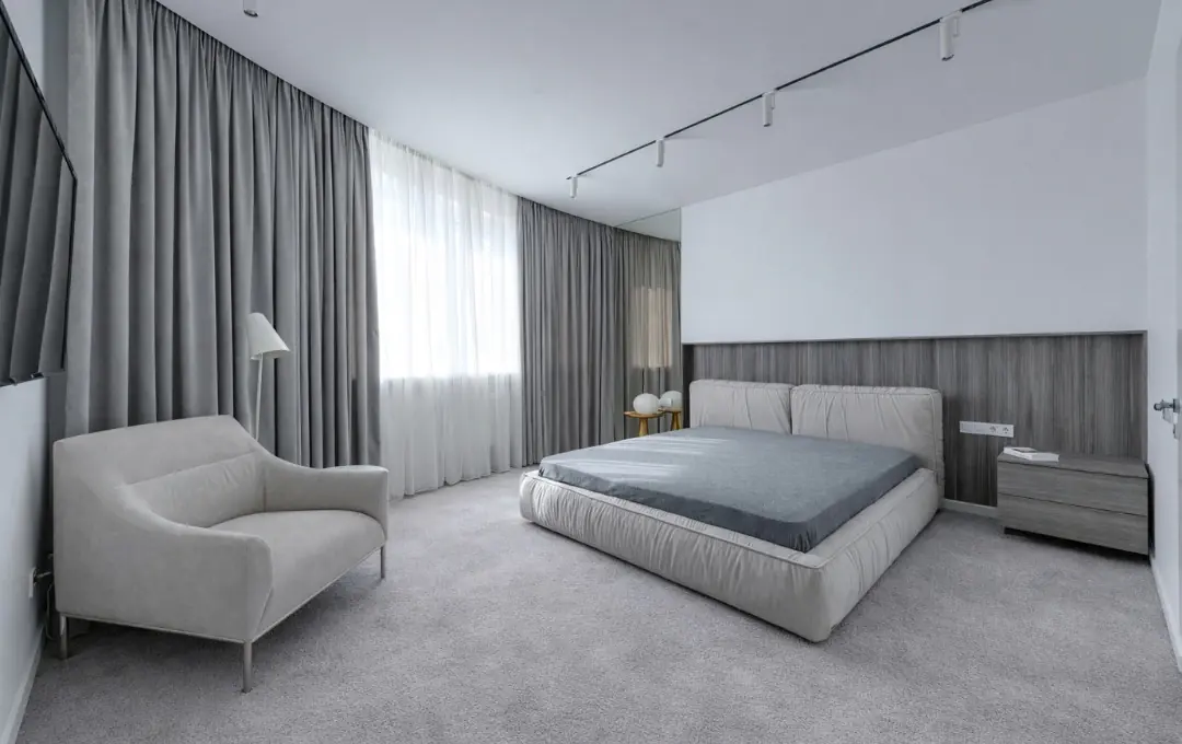 A home in Adelaide with bed room's carpet flooring installation completed by Jim's Flooring recently.