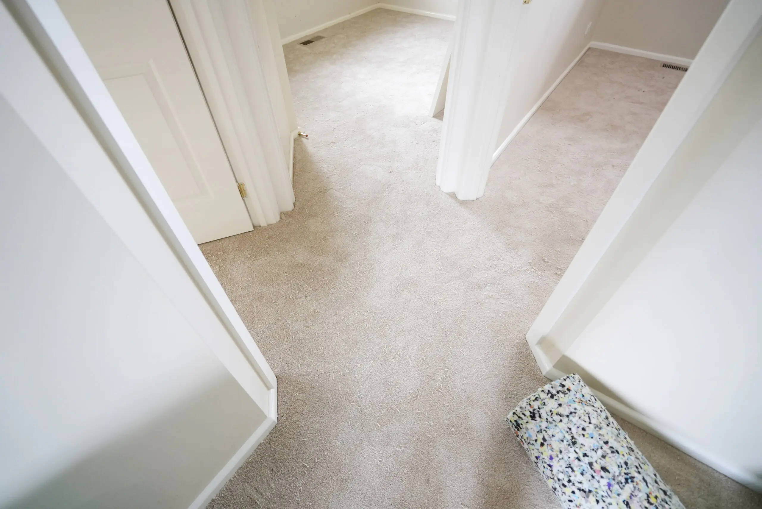 An Australian home hallway image after the flooring installation by Jim's Flooring.